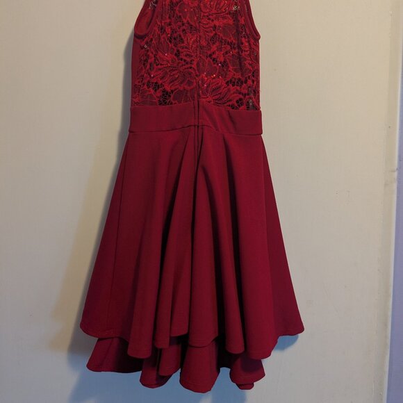 Red A-Line Party Dress - Picture 2 of 4